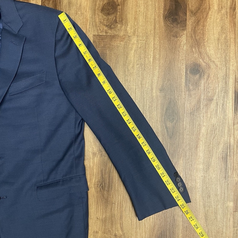 Canali Exclusive 1934 Blazer Mens 54 44R Blue Wool Suit Jacket - Picture 10 of 11
